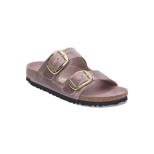 Birkenstock Skórzane klapki &quot;Arizona&quot; w kolorze jasnoróżowym 40 wyprzedaż Limango Polska