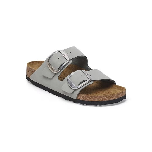Birkenstock Skórzane klapki &quot;Arizona&quot; w kolorze szarym ze sklepu Limango Polska w kategorii Klapki damskie - zdjęcie 181934815