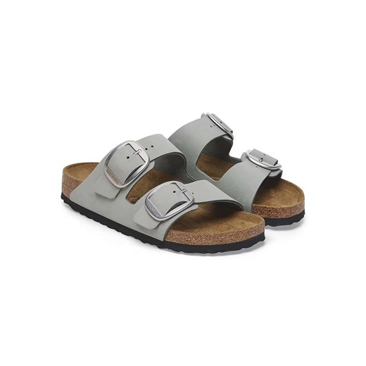 Birkenstock Skórzane klapki &quot;Arizona&quot; w kolorze szarym 40 okazyjna cena Limango Polska