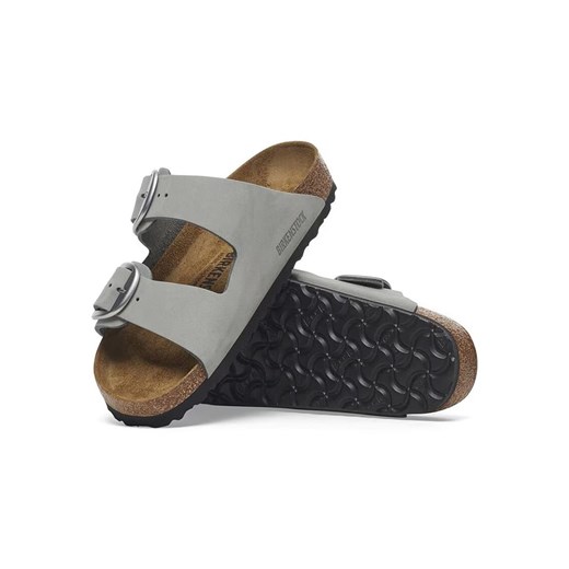 Birkenstock Skórzane klapki &quot;Arizona&quot; w kolorze szarym 40 wyprzedaż Limango Polska