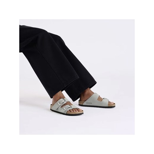 Birkenstock Skórzane klapki &quot;Arizona&quot; w kolorze szarym 40 okazja Limango Polska