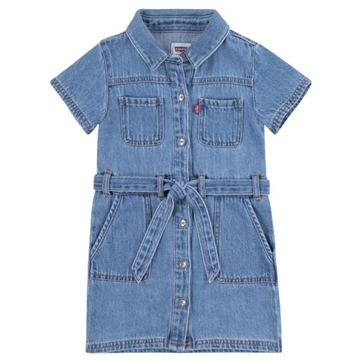 Levi&apos;s Kids Sukienka dżinsowa w kolorze niebieskim ze sklepu Limango Polska w kategorii Sukienki dziewczęce - zdjęcie 181935267