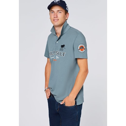 T-shirt męski niebieski Polo Sylt