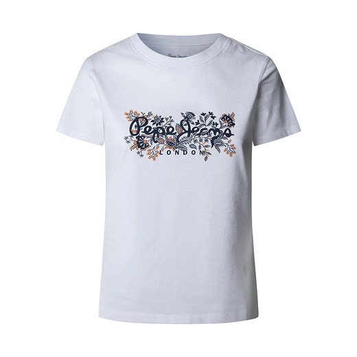 Pepe Jeans Koszulka &quot;Rosalind&quot; w kolorze białym ze sklepu Limango Polska w kategorii Bluzki damskie - zdjęcie 181935525