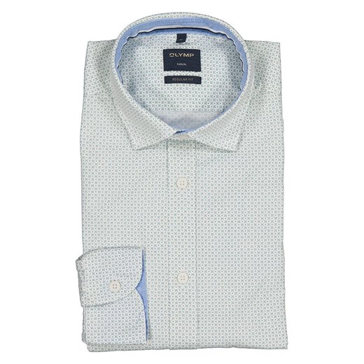 OLYMP Koszula &quot;Casual&quot; - Regular fit - w kolorze zielono-niebieskim ze sklepu Limango Polska w kategorii Koszule męskie - zdjęcie 181936075