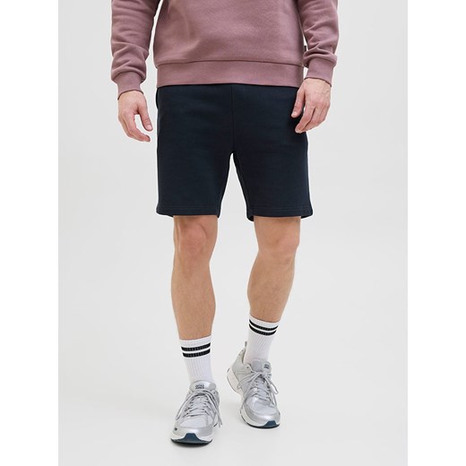 Jack &amp; Jones Szorty dresowe &quot;Gordon&quot; w kolorze granatowym ze sklepu Limango Polska w kategorii Spodenki męskie - zdjęcie 181936476