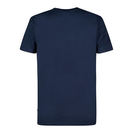 T-shirt męski Petrol z krótkim rękawem bawełniany 