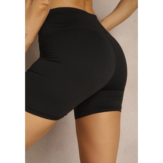 Czarne Szorty Kolarki z Gumką w Talii Efrarise Renee M renee.pl okazyjna cena