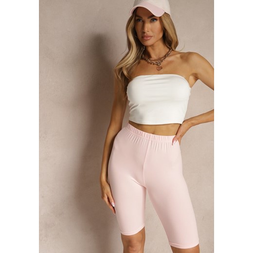 Różowe Szorty Kolarki High Waist Liradine ze sklepu renee.pl w kategorii Szorty - zdjęcie 181938088