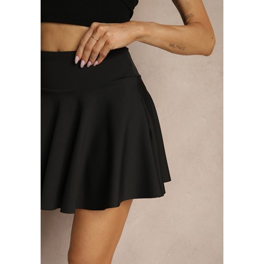 Czarne Spódnico-Szorty High Waist Lumivine Renee M okazyjna cena renee.pl