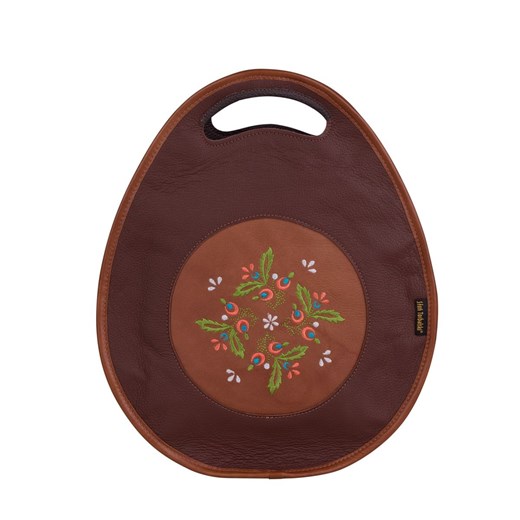 brązowa torebka damska skórzana z funkcją plecaka  Jagoda ze sklepu Słoń Torbalski w kategorii Torby Shopper bag - zdjęcie 181940356