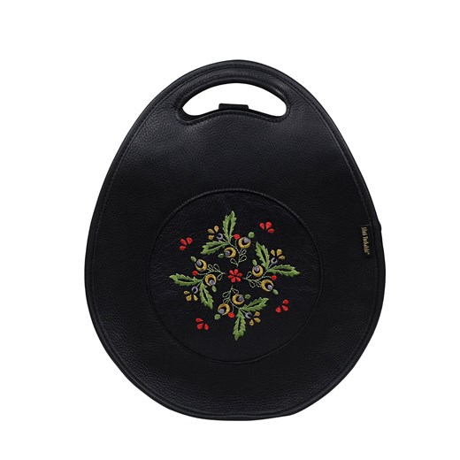 czarna skórzana  torebka   damska z funkcją plecaka  Jagoda ze sklepu Słoń Torbalski w kategorii Torby Shopper bag - zdjęcie 181940405