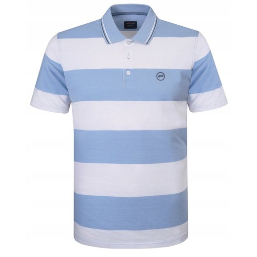 Koszulka Polo - Męska - Pako Jeans - Biało-Niebieskie Pasy TSPJNSpoloACTInb ze sklepu JegoSzafa.pl w kategorii T-shirty męskie - zdjęcie 181940505