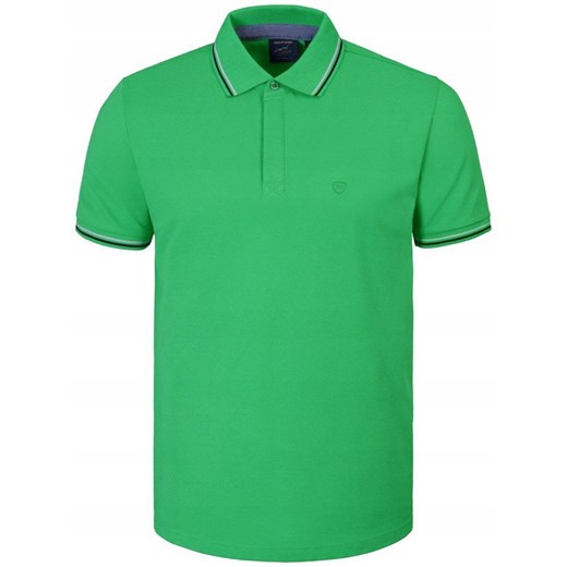 Koszulka Polo - Męska - Pako Jeans - Zielona, Kryte Guziki TSPJNSpoloCOPPERzi ze sklepu JegoSzafa.pl w kategorii T-shirty męskie - zdjęcie 181940549