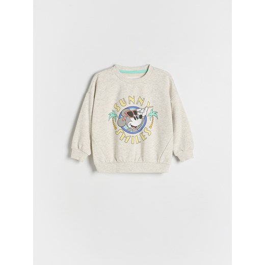 Reserved - Bluza Mickey Mouse - jasnoszary ze sklepu Reserved w kategorii Bluzy chłopięce - zdjęcie 181941025