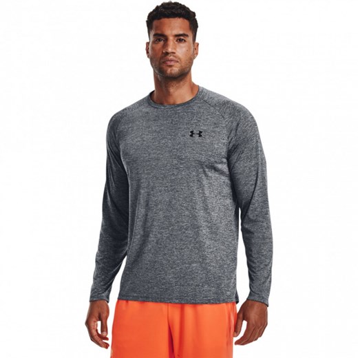 Męski longsleeve treningowy UNDER ARMOUR Tech 2.0 LS - szary ze sklepu Sportstylestory.com w kategorii T-shirty męskie - zdjęcie 181943555