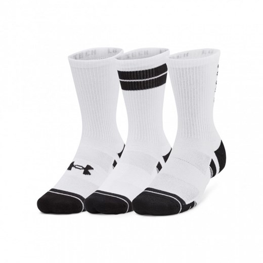 Skarpetki treningowe uniseks Under Armour UA Perf Tech Nov 3pk Crew - białe ze sklepu Sportstylestory.com w kategorii Skarpetki damskie - zdjęcie 181943669