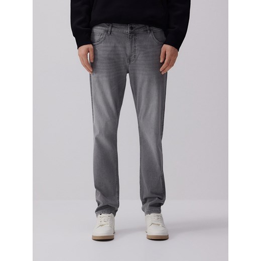 Reserved - Jeansy slim fit - jasnoszary ze sklepu Reserved w kategorii Jeansy męskie - zdjęcie 181946878