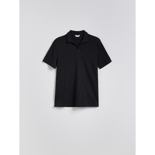 Reserved - Koszulka polo regular - czarny Reserved M Reserved