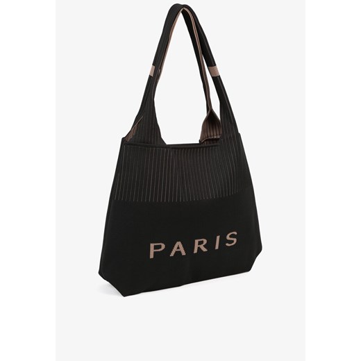 Shopper bag Born2be matowa czarna 