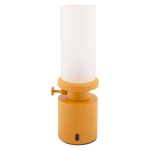 Leitmotiv Lampa stołowa LED &quot;Camp&quot; w kolorze musztardowym ze sklepu Limango Polska w kategorii Lampy stołowe - zdjęcie 181948838