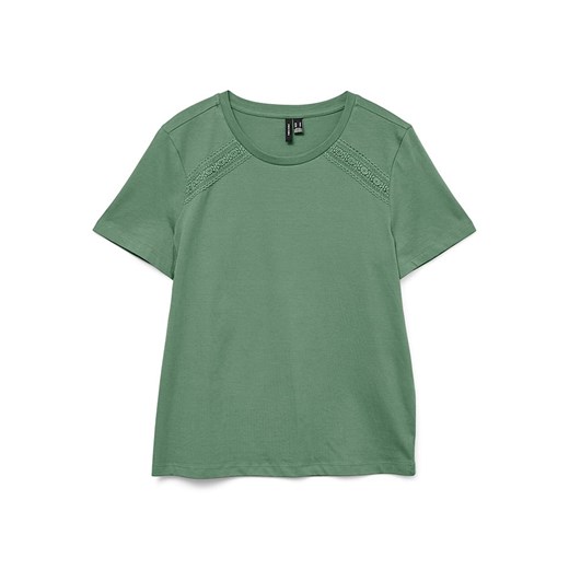 Vero Moda Koszulka w kolorze zielonym ze sklepu Limango Polska w kategorii Bluzki damskie - zdjęcie 181949569