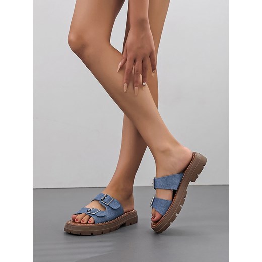 Klapki damskie Sixth Sens bez zapięcia casual 