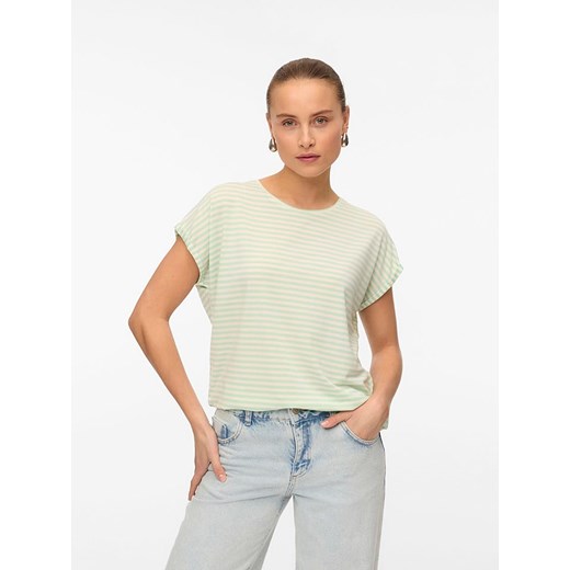 Vero Moda Koszulka w kolorze zielonym ze sklepu Limango Polska w kategorii Bluzki damskie - zdjęcie 181949658