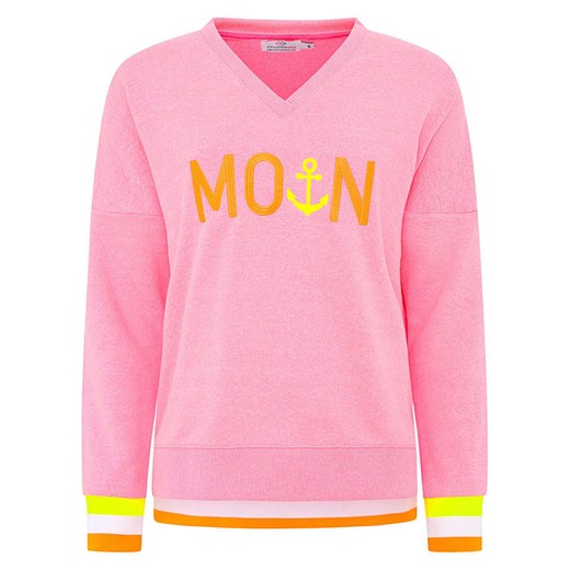 Zwillingsherz Bluza &quot;MoinZH&quot; w kolorze pomarańczowo-jasnoróżowym Zwillingsherz XL wyprzedaż Limango Polska