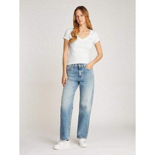 TOMMY JEANS Koszulki (2 szt.) w kolorze białym i jasnoniebieskim ze sklepu Limango Polska w kategorii Bluzki damskie - zdjęcie 181950996
