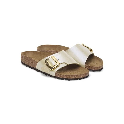 Birkenstock Klapki "Madrid" w kolorze złotym 37 wyprzedaż Limango Polska
