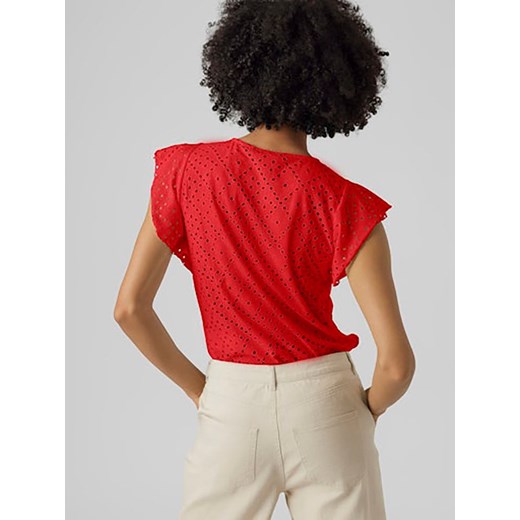 Vero Moda Koszulka w kolorze czerwonym Vero Moda XS promocyjna cena Limango Polska