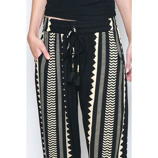 Spodnie damskie H.H.G. z bawełny wielokolorowe 