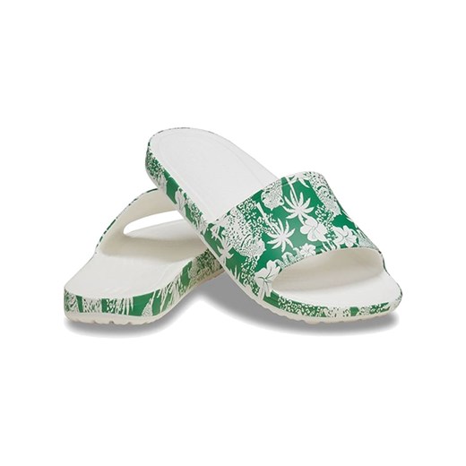 Crocs Klapki &quot;Kadee&quot; w kolorze zielono-białym ze sklepu Limango Polska w kategorii Klapki damskie - zdjęcie 181951697