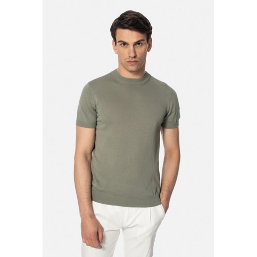 T SHIRT WILLOW ZIELONY Z BAWEŁNY ze sklepu Recman w kategorii T-shirty męskie - zdjęcie 181953357