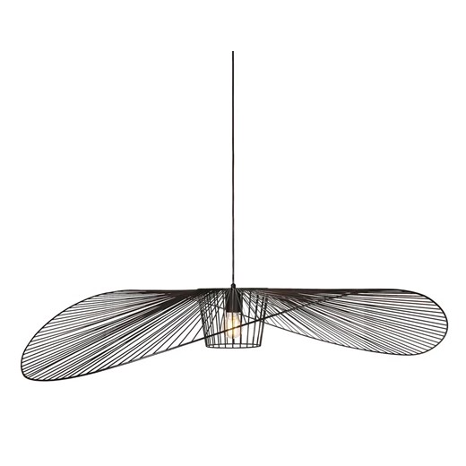 Wisząca lampa druciana kapelusz czarna Minihat ze sklepu Edinos.pl w kategorii Lampy wiszące - zdjęcie 181954847