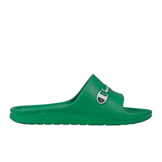Klapki Champion Cabana Slide S22413 GS130 zielone ze sklepu ButyModne.pl w kategorii Klapki męskie - zdjęcie 181955405