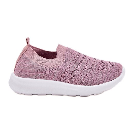 Dziecięce Wsuwane Buty Sportowe Różowe ze sklepu ButyModne.pl w kategorii Buty sportowe dziecięce - zdjęcie 181955769