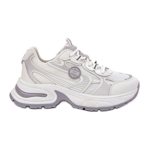 Sneakersy Damskie Big Star RR274A191 Białe ze sklepu ButyModne.pl w kategorii Buty sportowe damskie - zdjęcie 181955775