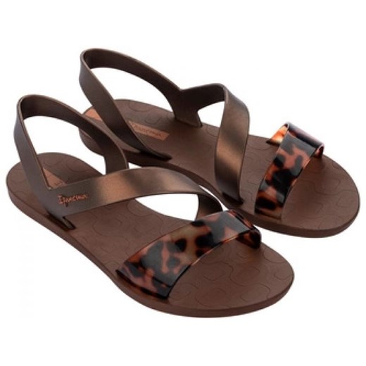 Sandały Ipanema Vibe Sandal Fem 82429 BD418 brązowe ze sklepu ButyModne.pl w kategorii Sandały damskie - zdjęcie 181955845