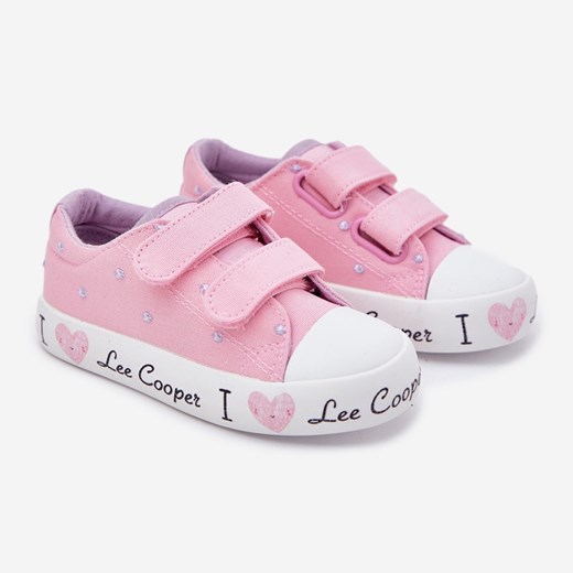 Trampki dziecięce Lee Cooper z napisami na wiosnę 