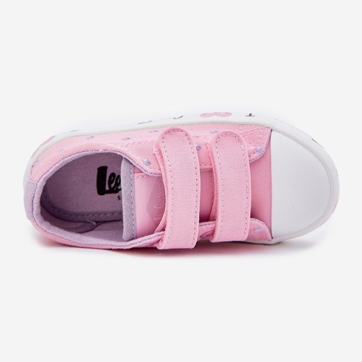 Trampki dziecięce Lee Cooper z napisami na rzepy 