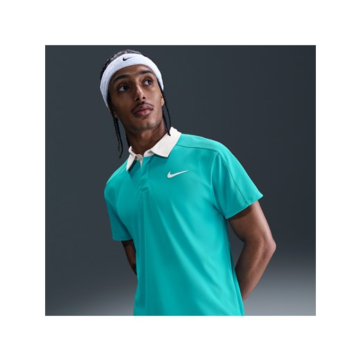 Męska koszulka polo do tenisa Dri-FIT ADV NikeCourt Slam - Zieleń ze sklepu Nike poland w kategorii T-shirty męskie - zdjęcie 181960379