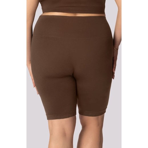 Mona kolarki damskie w kolorze caffe Base Plus Size, Kolor caffe, Rozmiar 2XL, Mona ze sklepu Primodo w kategorii Szorty - zdjęcie 181962318