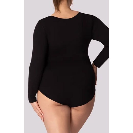 Mona body damskie z długim rękawem czarne Longsleeve Base Plus Size, Kolor czarny, Rozmiar 2XL, Mona ze sklepu Primodo w kategorii Body damskie - zdjęcie 181962359