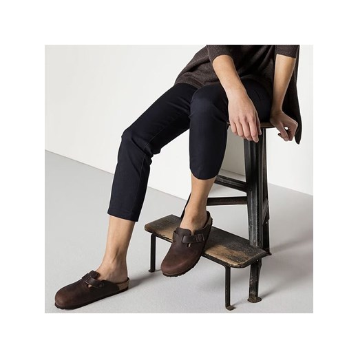 Klapki damskie BIRKENSTOCK na płaskiej podeszwie casual