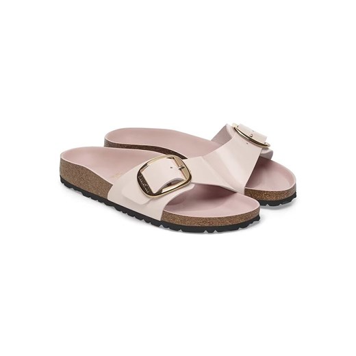 Birkenstock Skórzane klapki "Madrid" w kolorze jasnoróżowym 37 okazja Limango Polska