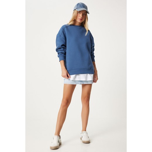 Bluza damska Happiness Istanbul niebieska casual