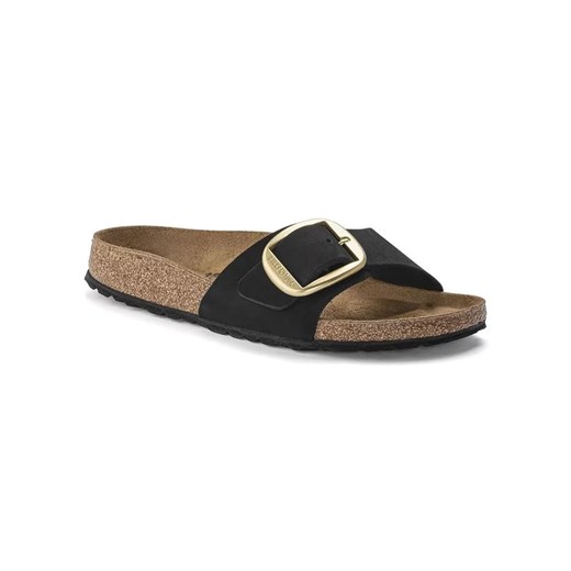 Birkenstock Skórzane klapki "Madrid" w kolorze czarnym 38 Limango Polska okazja