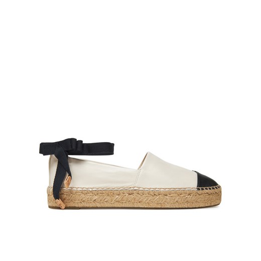 Espadryle Tory Burch 164724 Beżowy ze sklepu eobuwie.pl w kategorii Espadryle damskie - zdjęcie 181963349